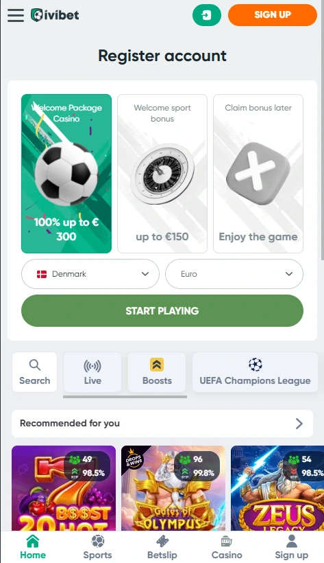 IviBet Casino Online